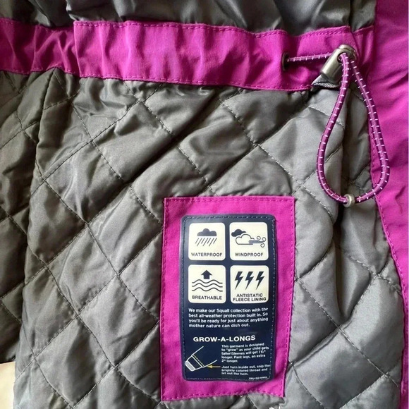 LANDS’ END | NWOT | KIDS SQUALL COAT | WATERPROOF INSULATED FLEECE LINED | SZ 14 - Picture 14 of 15